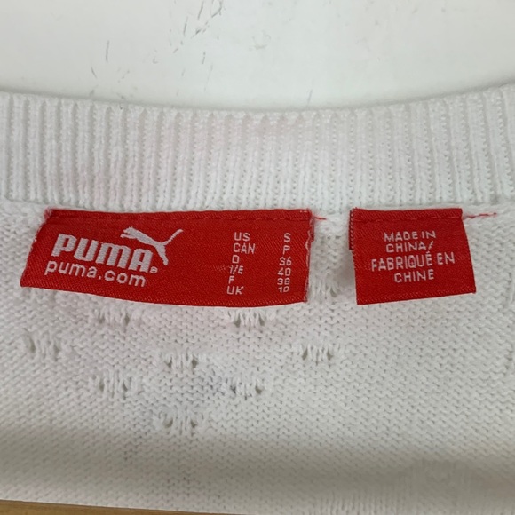 Puma White Knit Sweater Vest - Picture 6 of 11